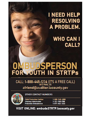 Ombudsperson For Youth in STRTPs Poster 3